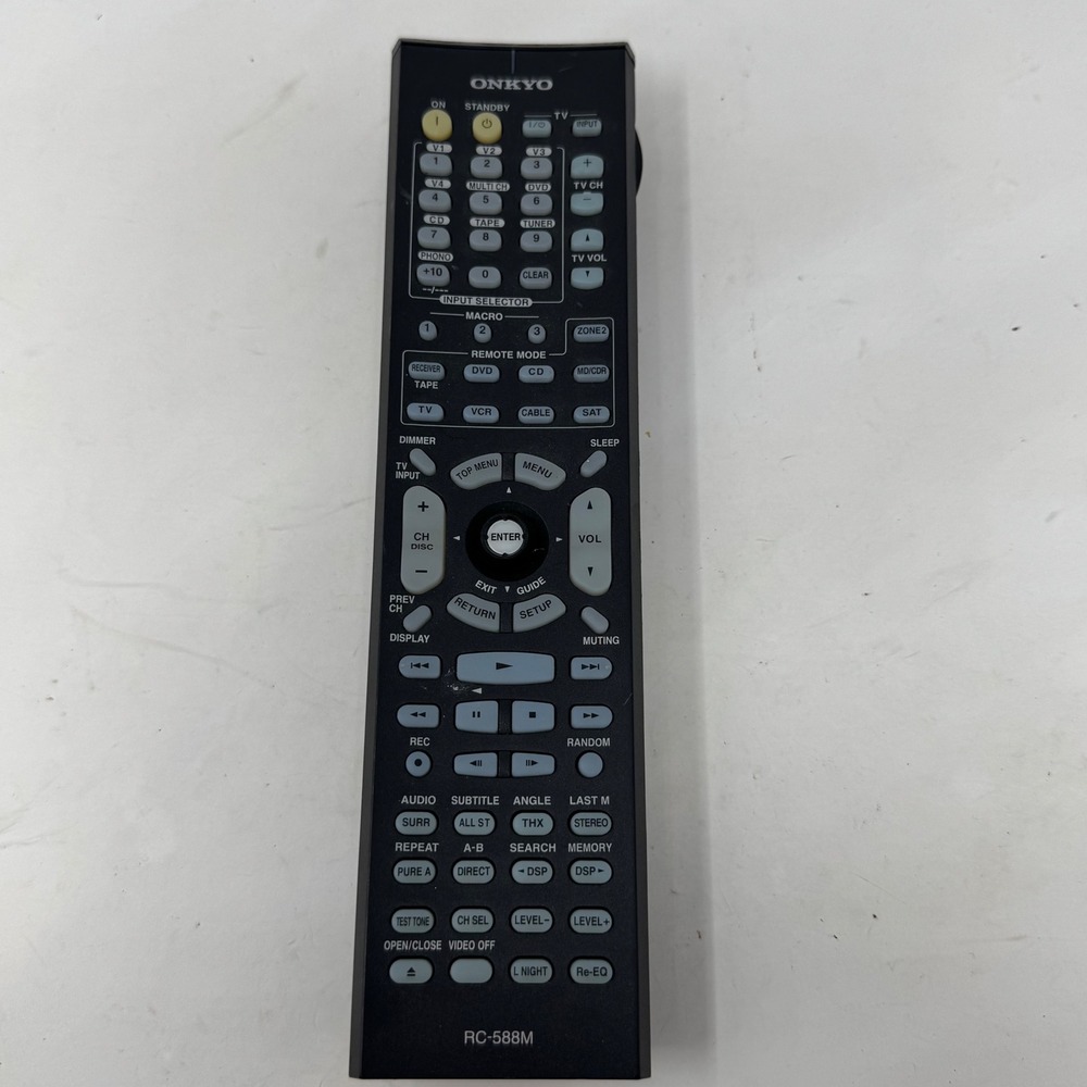 Onkyo RC-588M AV Receiver Remote Control Backlit Home Theater System OEM Black